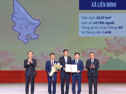 Công bố các Quyết định về tổ chức bộ máy và nhân sự xã Liên Minh