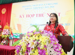Xã Hòa Phú: Tổ chức thành công Kỳ họp thứ nhất HĐND xã khóa I, nhiệm kỳ 2021-2026