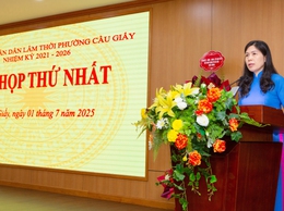 Khai mạc kỳ họp thứ nhất, HĐND lâm thời phường Cầu Giấy