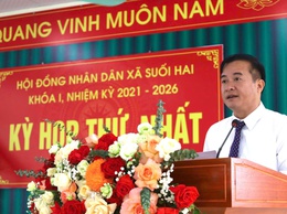 Hội đồng nhân dân xã Suối Hai tổ chức kỳ họp lần thứ nhất