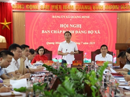 Hội nghị lần thứ nhất Ban Chấp hành Đảng bộ xã Quang Minh 