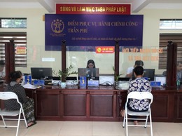Điểm phục vụ hành chính công xã Trần Phú: Tiếp nhận và giải quyết hồ sơ thủ tục hành chính của 72 công dân