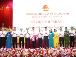 Kỳ họp thứ nhất HĐND xã Quang Minh nhiệm kỳ 2021-2026 thông qua nhiều nghị quyết quan trọng