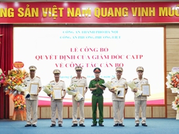 Công an phường Phương Liệt (mới): Công bố Quyết định thành lập Công an phường và công tác cán bộ