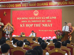 HĐND xã Mê Linh tổ chức kỳ họp thứ nhất, nhiệm kỳ 2021-2026