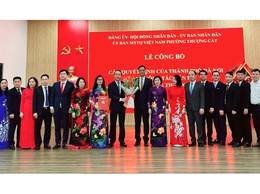 Phượng Thượng Cát công bố các Quyết định của thành phố Hà Nội về công tác cán bộ tại phường Thượng Cát