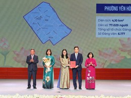 PHƯỜNG YÊN HÒA RA MẮT BỘ MÁY CHÍNH QUYỀN MỚI THEO MÔ HÌNH CHÍNH QUYỀN HAI CẤP