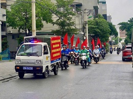 Phường Lĩnh Nam ra quân tuyên truyền về thành lập chính quyền 02 cấp