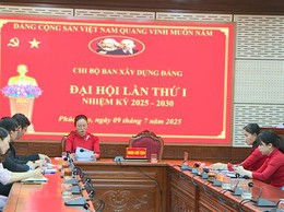 Đại hội chi bộ Ban xây dựng Đảng lần thứ I, nhiệm kỳ 2025-2030