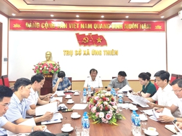 Tiểu ban Văn kiện Đại hội Đại biểu Đảng bộ xã Ứng Thiên tổ chức Hội nghị triển khai nhiệm vụ