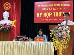 Kỳ họp thứ hai HĐND phường Kiến Hưng nhiệm kỳ 2021- 2026 thành công tốt đẹp