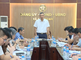 Ban chấp hành Đảng bộ xã An Khánh nghe dự thảo Báo cáo chính trị trình Đại hội Đảng bộ xã