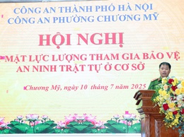 Công an phường Chương Mỹ tổ chức gặp mặt lực lượng tham gia bảo vệ an ninh trật tự tại cơ sở