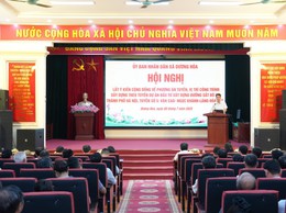       UBND xã Dương Hoà tổ chức hội nghị lấy ý kiến cộng đồng về phương án tuyến, vị trí công trình xây dựng theo tuyến Dự án đầu tư xây dựng đường sắt đô thị  thành phố Hà Nội tuyến số 5