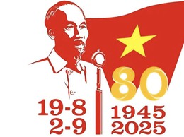 MẪU BIỂU TRƯNG (LOGO) KỶ NIỆM 80 NĂM CÁCH MẠNG THÁNG TÁM VÀ QUỐC KHÁNH 2/9