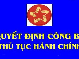 Quyết định về việc công bố danh mục thủ tục hành chính lĩnh vực hội nghị, hội thảo quốc tế thuộc thẩm quyền giải quyết của Văn phòng UBND Thành phố