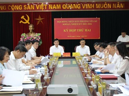 Hội đồng nhân dân phường Yên Sở họp kỳ họp thứ Hai