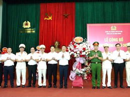 LỄ CÔNG BỐ QUYẾT ĐỊNH VỀ CÔNG TÁC TỔ CHỨC CÁN BỘ CÔNG AN XÃ BÌNH MINH