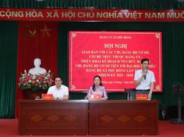 Hội nghị giao ban giữa Thường trực Đảng ủy với các Chi, Đảng bộ trực thuộc