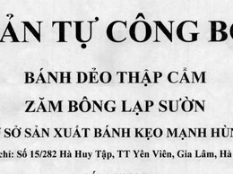 Bản tự công bố sản phẩm