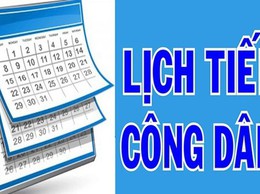 Lịch tiếp công dân của Bí thư Đảng ủy và Chủ tịch UBND xã Thạch Thất