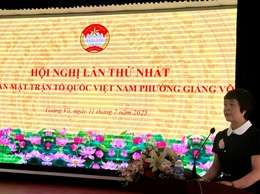 HỘI NGHỊ LẦN THỨ NHẤT ỦY BAN MTTQ VIỆT NAM PHƯỜNG GIẢNG VÕ