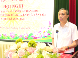 Gặp mặt các đồng chí trong Ban Chấp hành Đảng bộ 5 xã trước sắp xếp