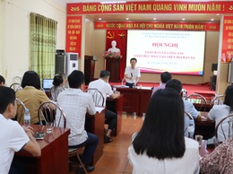 Đồng chí Chủ tịch Ủy ban nhân dân xã Đại Xuyên chủ trì hội nghị giao ban trong lĩnh vực Giáo dục và đào tạo