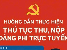 HƯỚNG DẪN THỰC HIỆN THỦ TỤC THU, NỘP ĐẢNG PHÍ TRỰC TUYẾN 