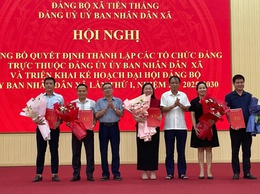 Đảng uỷ UBND xã Tiến Thắng tổ chức hội nghị công bố quyết định thành lập các chi bộ trực thuộc và triển khai kế hoạch tổ chức Đại hội Đảng bộ UBND xã lần thứ I, nhiệm kỳ 2025 –2030