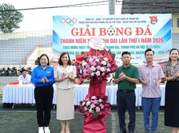 Khởi tranh Giải bóng đá Thanh niên xã Thanh Oai năm 2025