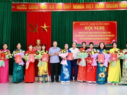 Hội nghị công bố các Quyết định tại xã Ứng Thiên