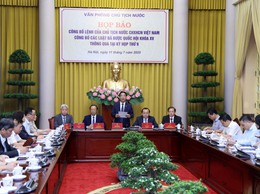 Công bố Lệnh của Chủ tịch nước về 9 luật vừa được thông qua
