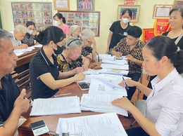 Phòng Văn hóa - Xã hội xã Hoài Đức triển khai kê khai hồ sơ đề nghị hưởng trợ cấp hưu trí xã hội trên địa bàn xã Hoài Đức