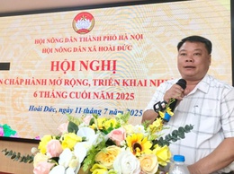Hôi Nông dân xã Hoài Đức tổ chức hội nghị Ban chấp hành mở rộng và triển khai nhiệm vụ 06 tháng cuối năm 2025