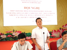 Đảng ủy xã Hương Sơn: Triển khai kế hoạch Đại hội  Đảng bộ xã lần thứ I, nhiệm kỳ 2025–2030
