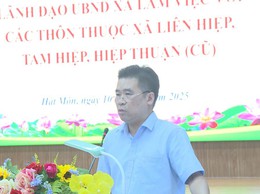 Lãnh đạo UBND xã Hát Môn làm việc với các thôn thuộc xã Liên Hiệp, Tam Hiệp, Hiệp Thuận  (cũ) về tác quản lý đất đai và các thiết chế văn hoá