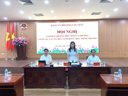 Hội nghị giao ban giữa Thường trực Đảng ủy phường với Bí thư các tổ chức cơ sở Đảng trực thuộc