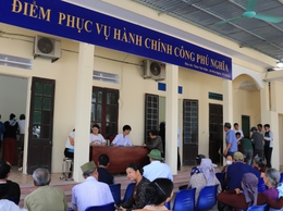 Điểm phục vụ hành chính công xã Phú Nghĩa tiếp nhận 167 hồ sơ hành chính