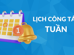 LỊCH CÔNG TÁC TUẦN CỦA LÃNH ĐẠO TRUNG TÂM