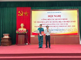 Tam Hưng: Thành lập Chi bộ Quân sự xã, chỉ định nhân sự nhiệm kỳ 2025–2030