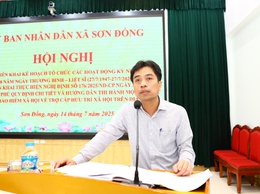 UBND xã Sơn Đồng triển khai Kế hoạch tổ chức các hoạt động kỷ niệm 78 năm ngày Thương binh - Liệt sĩ và triển khai thực hiện Nghị định số 176/2025/NĐ-CP