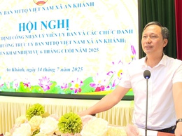 Công bố Quyết định công nhận ủy viên Ủy ban và các chức danh trong Ban Thường trực UB MTTQ Việt Nam xã An Khánh, triển khai nhiệm vụ 6 tháng cuối năm 2025