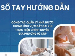 Bộ NN&MT ban hành Sổ tay Hướng dẫn công tác quản lý đất đai khi thực hiện chính quyền 2 cấp