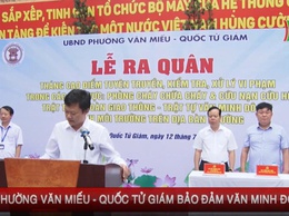 PHƯỜNG VĂN MIẾU- QUỐC TỬ GIÁM ĐẢM BẢO VĂN MINH ĐÔ THỊ