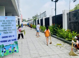 Trường tiểu học Trần Phú đồng loạt ra quân hưởng ứng phong trào 