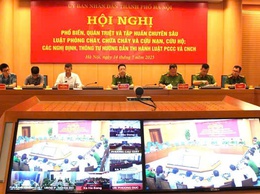 Sơn Tây tham dự hội nghị tập huấn Luật Phòng cháy, chữa cháy và cứu nạn, cứu hộ