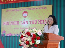 Hội nghị lần thứ nhất Ủy ban MTTQ xã Suối Hai: Đảm bảo vận hành thông suốt từ xã đến thôn, cụm dân cư