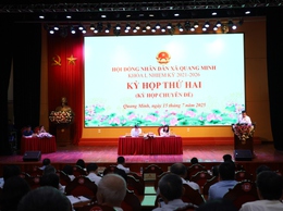 HĐND xã Quang Minh tổ chức Kỳ họp thứ hai