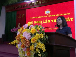 Ủy ban MTTQ Việt Nam xã Đan Phượng tổ chức Hội nghị lần thứ I